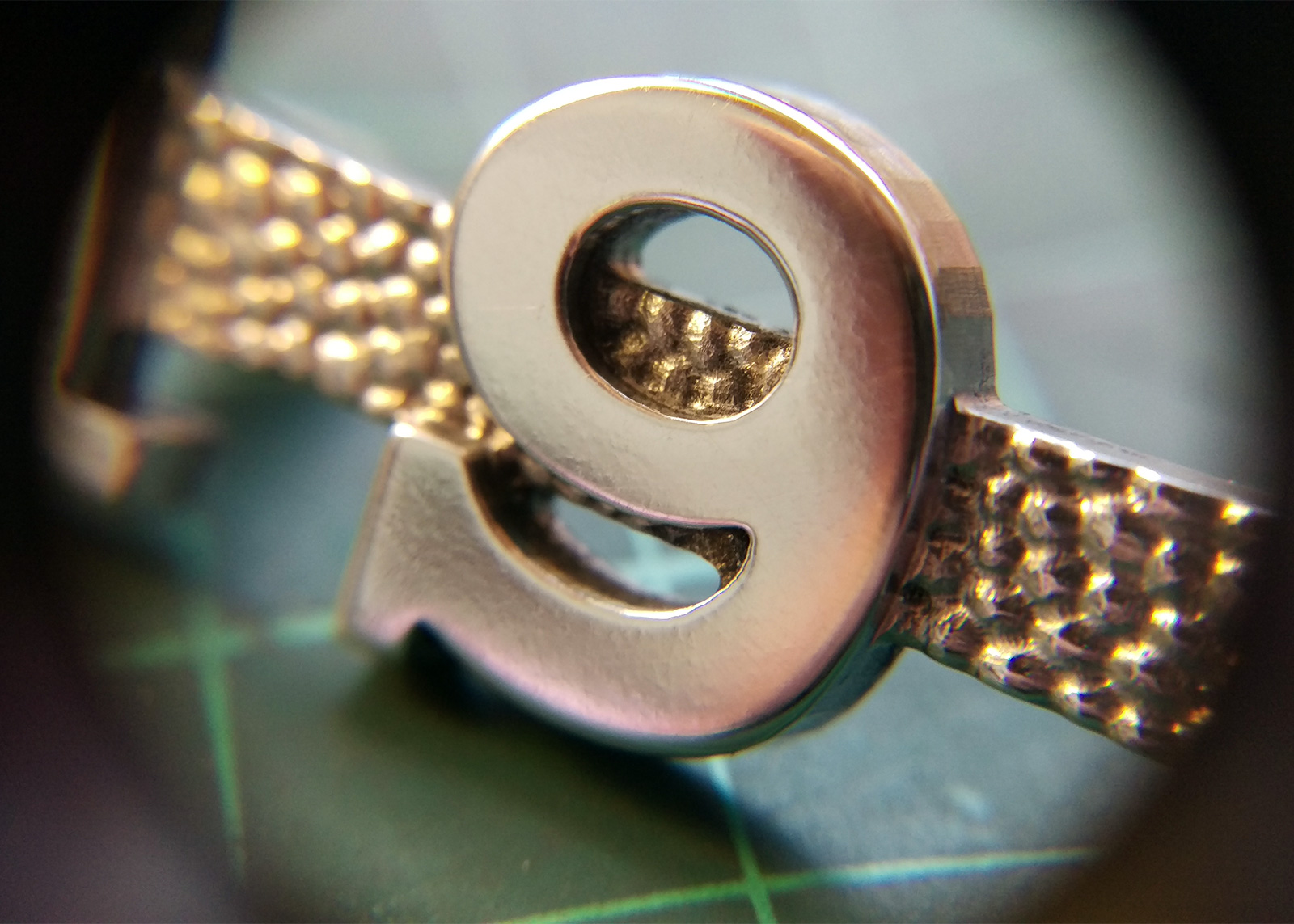 a close up of the numbers and bar texture