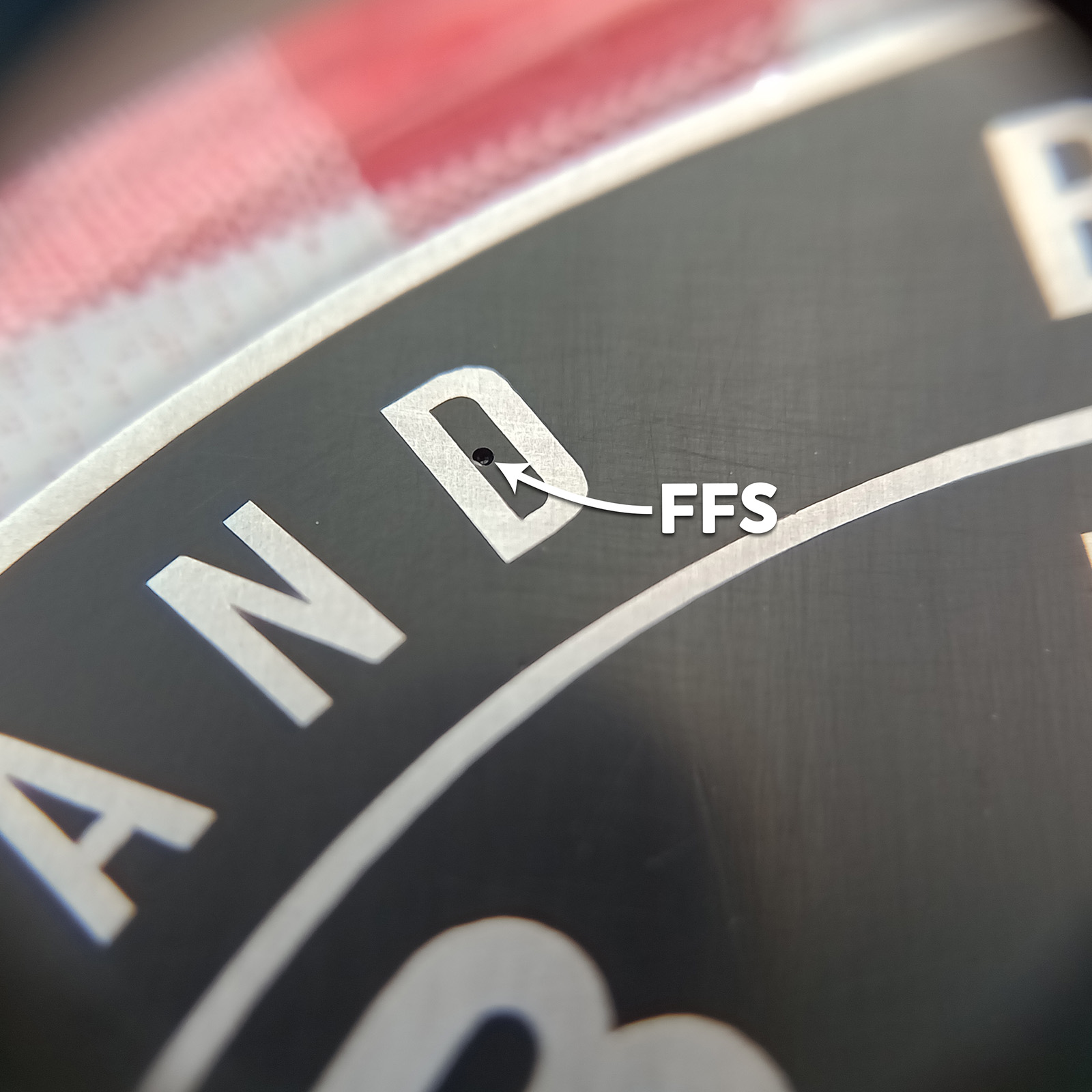 Sanded back flush - yeah, fuck that air-bubble