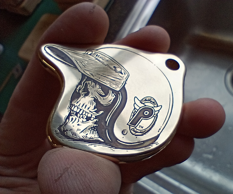 Key-fob for Adi Gilbert (he did the original illustration)