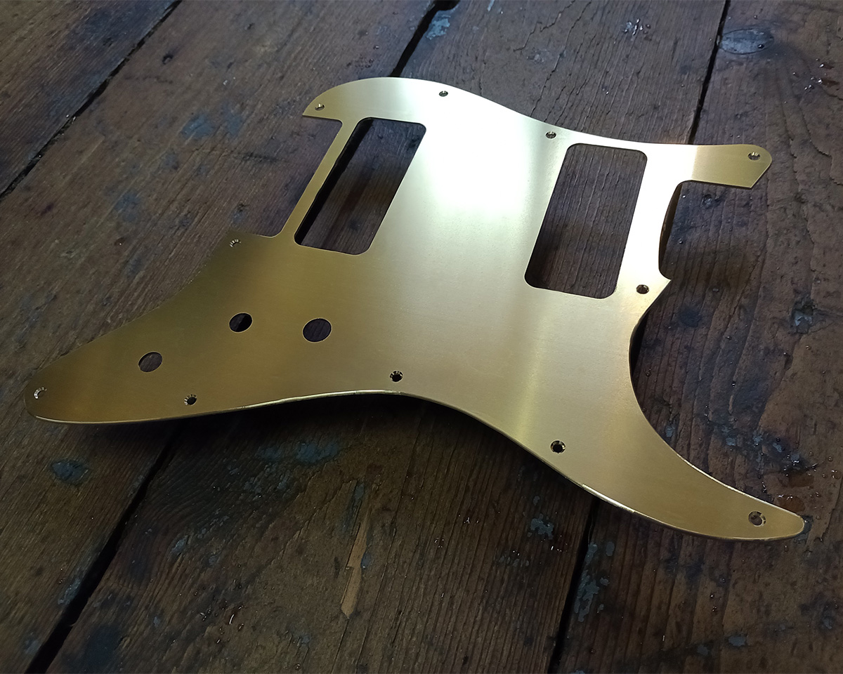 Solid brass pick-guard